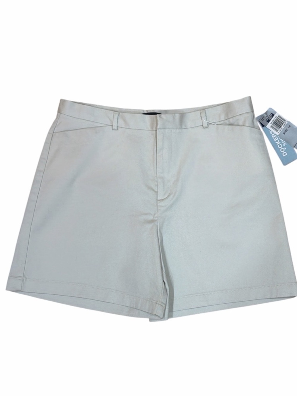 Dockers Light Tan High-Rise Chino Shorts NWT 14